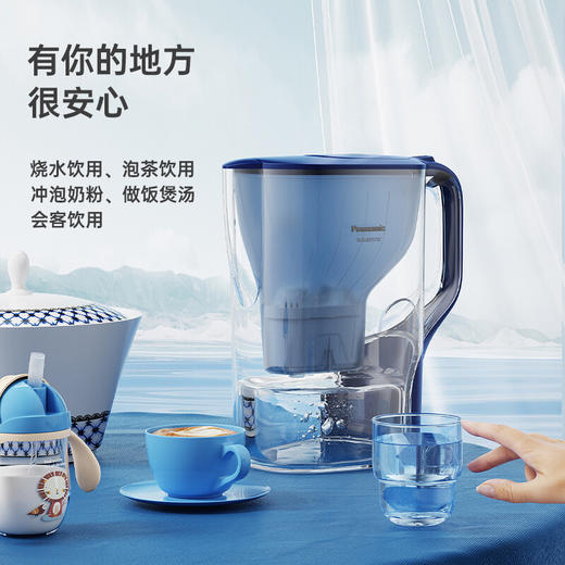 【松下Panasonic净水壶】过滤净水器 家用滤水壶 净水壶 厨房自来水过滤净水器 4.2L水壶 商品图1