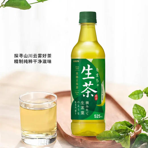 绮丽 香浓绿茶味饮料 525ml 商品图2