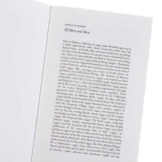 预售 【中商原版】约翰 斯坦贝克John Steinbeck经典作品集3册套装 英文原版 East of Eden 人鼠之间 愤怒的葡萄 伊甸之东 商品图3