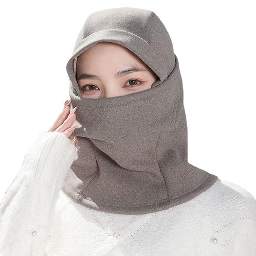 冬季保暖帽护颈男女电动车头盔头套帽一体防风帽男女护耳保暖面罩 商品图9