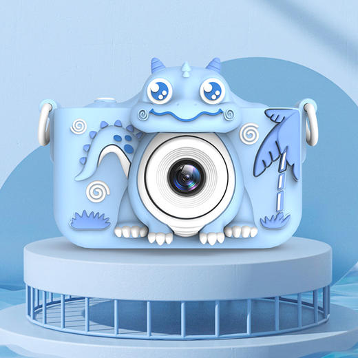【卡通恐龙高清双摄儿童照相机】小单反摄像玩具 创意智能儿童相机 前后4000W高清像素亲子玩具 商品图2