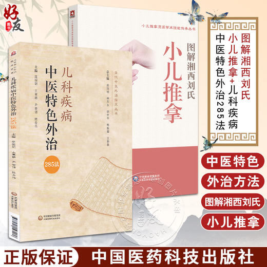 全2册 小儿推拿流派学术技能传承丛书 图解湘西刘氏小儿推拿+儿科疾病中医特色外治285法 当代中医外治临床丛书 中国医药科技出版 商品图0