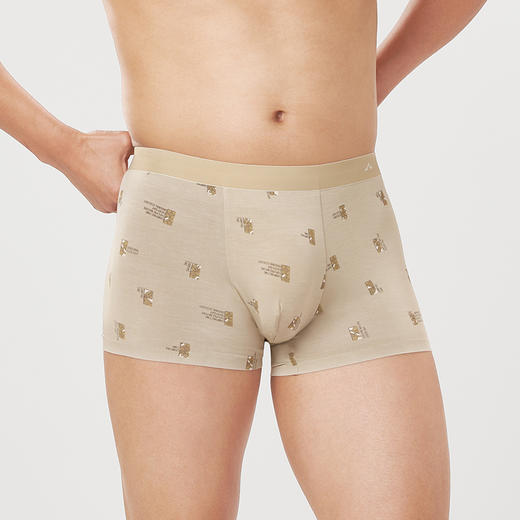 都市丽人都市锋尚日常休闲60S木莱尔舒适人棉平角男士内裤FK3HC1 商品图1