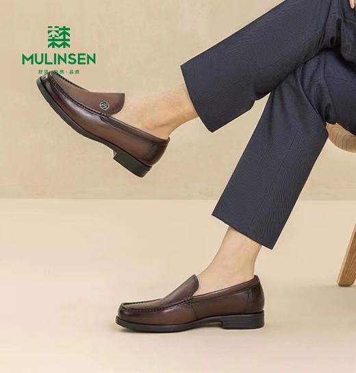 木林森新款绅士风正装商务男士皮鞋 商品图0