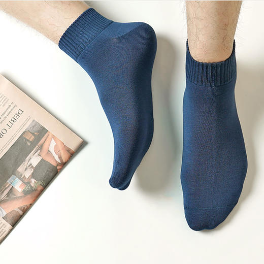 都市丽人都市锋尚简约系列高含棉袜子短筒袜中厚款男士常规袜FC3DE3 商品图0