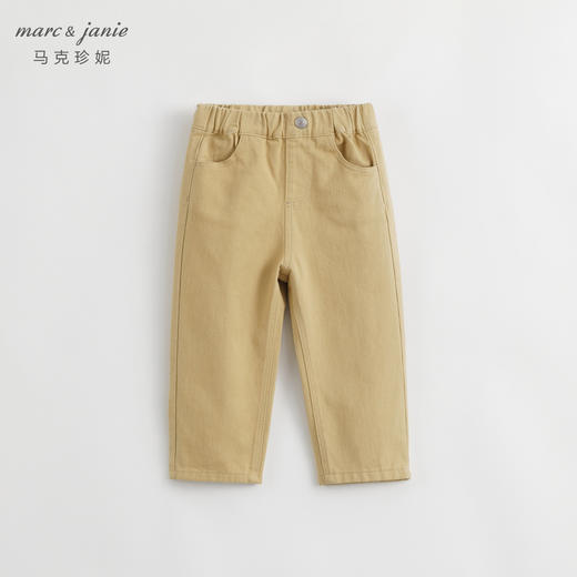 马克珍妮秋装新款女童纯棉休闲松紧腰牛仔裤儿童裤子231729 商品图1