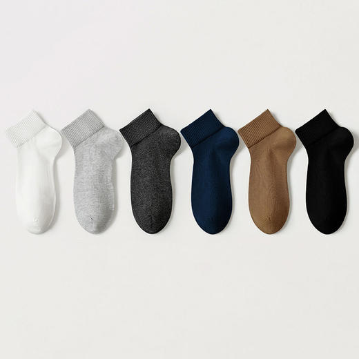 都市丽人都市锋尚简约系列高含棉袜子短筒袜中厚款男士常规袜FC3DE3 商品图1