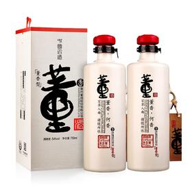 董酒 何香 54度 董香型白酒 750ml*2瓶