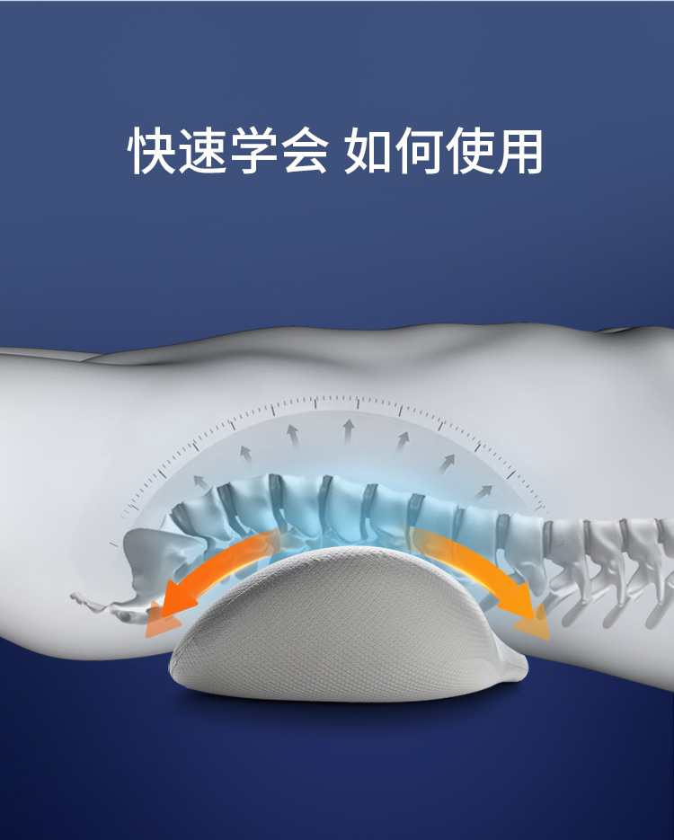 睡觉腰枕的正确垫法图图片