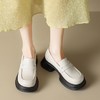 ZHR乐福鞋女2023新款韩版百搭一脚蹬厚底日系小皮鞋子jk单鞋 商品缩略图7