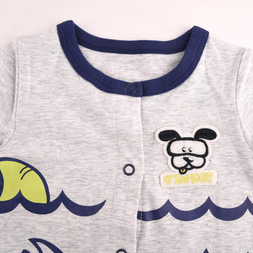 棉果果夏季男女宝对开连体衣连身衣哈衣M212722218257 商品图2