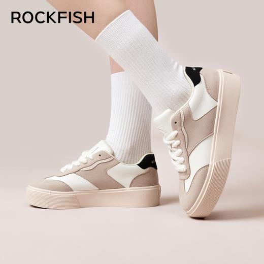 【防泼水 轻量设计】Rockfish 901不怕湿增高厚底德训鞋（35-39码） 商品图1