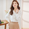 XZ-Q6900雪纺衬衫女2023早秋新款别致洋气蕾丝长袖上衣女设计感小众时尚风 商品缩略图4