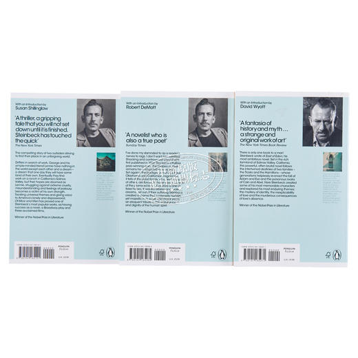 预售 【中商原版】约翰 斯坦贝克John Steinbeck经典作品集3册套装 英文原版 East of Eden 人鼠之间 愤怒的葡萄 伊甸之东 商品图1