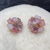 订购5个月到｜Gripoix Paris-Flower-粉色山茶花 琉璃 耳环［法国设计师］ 商品缩略图4
