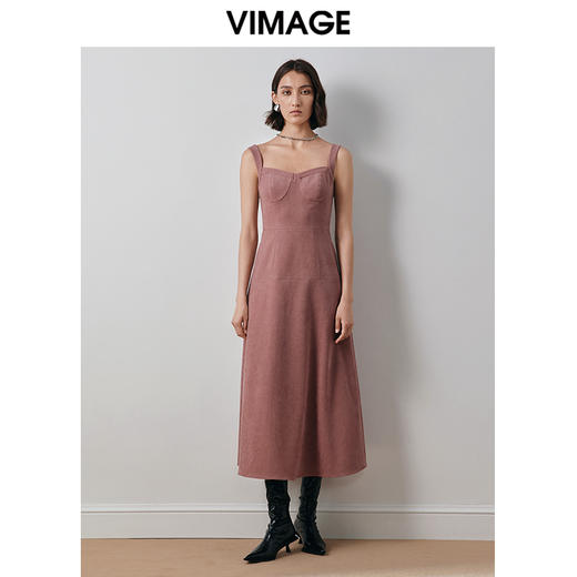 VIMAGE纬漫纪秋季新款洋气修身显瘦百搭气质连衣裙V2007618 商品图0