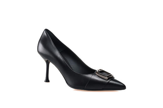 豪麟名鞋奥莱LORIBLU女鞋皮鞋牛皮革LR41001P黑色  原价5260元 商品图0