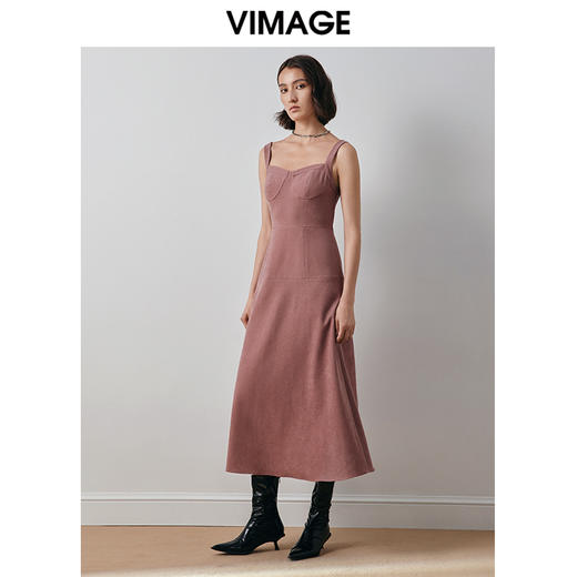VIMAGE纬漫纪秋季新款洋气修身显瘦百搭气质连衣裙V2007618 商品图2