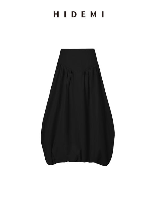 HIDEMI 褶皱花苞感做旧感水洗棉立体剪裁短款立领薄外套套装 商品图14