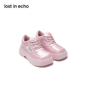 [捡漏价]lost in echo秋季设计师品牌时尚休闲百搭圆头厚底增高面包板鞋女