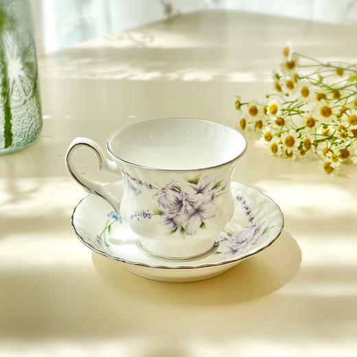 韩国进口HANKOOK优雅紫咖啡杯套装4件 商品图1