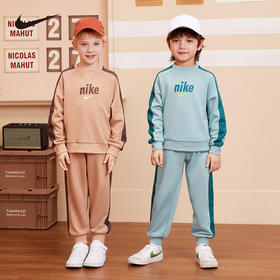 NIKE 秋 小童 套头无帽卫衣/长裤2件套 NKN-T8L265