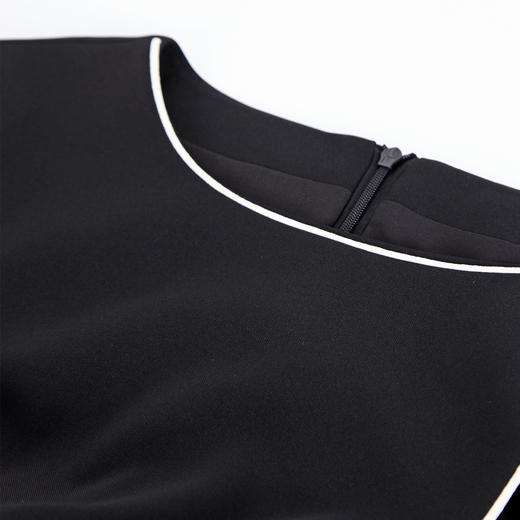 NG829斯尔丽瑟俪2023秋季新款A摆抛袖通勤款连衣裙 商品图4