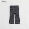 马克珍妮秋装新款 女童无感印花弹力针织打底裤喇叭裤231892 商品缩略图0