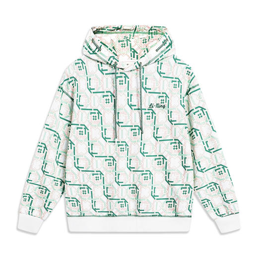 【S/M/L/XL断码】李宁中国文化系列女子套头连帽卫衣2023新品舒适透气上衣AWDT380【库存有限，如无货将做退款，介意慎拍！】 商品图2