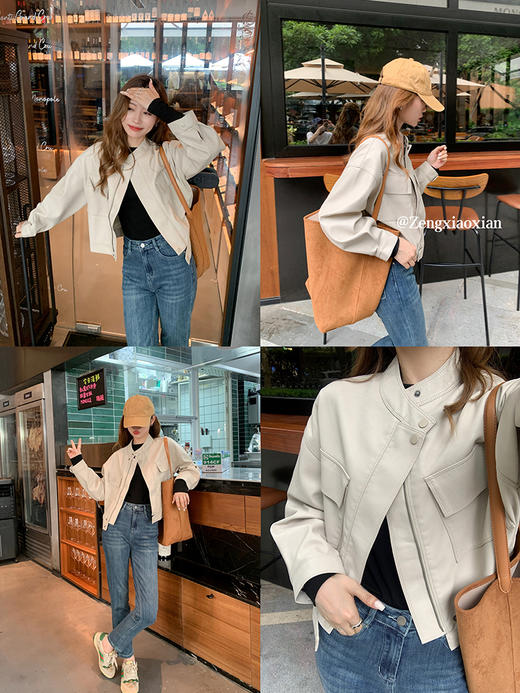 <曾小咸推荐>【街头艺术家】3色皮衣 商品图3