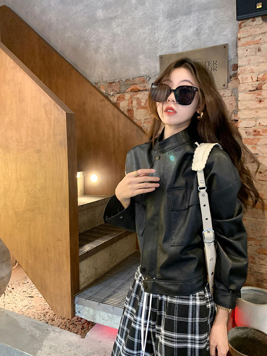 <曾小咸推荐>【街头艺术家】3色皮衣 商品图1