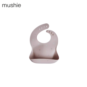 丹麦Mushie硅胶围兜 Daisy粉色小菊