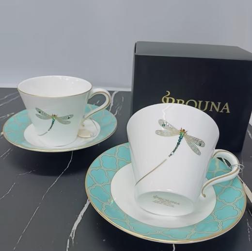 韩国进口HANKOOK绿色蜻蜓咖啡杯套件4件 商品图5