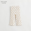 马克珍妮秋装新款 女童无感印花弹力针织打底裤喇叭裤231892 商品缩略图1
