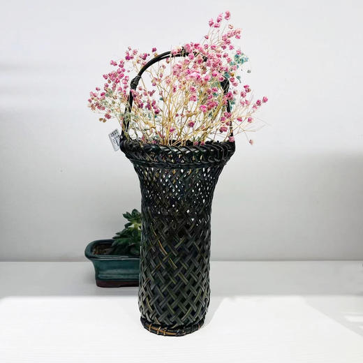 竹编镂空花篮 商品图0