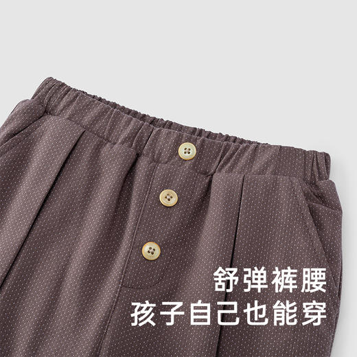 【商场同款】英氏女童裤子秋季摇粒绒柔暖裤子休闲长裤 商品图3