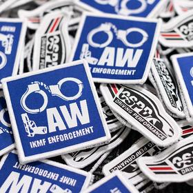 警用织唛标魔术贴章CSPD特驾战术贴章