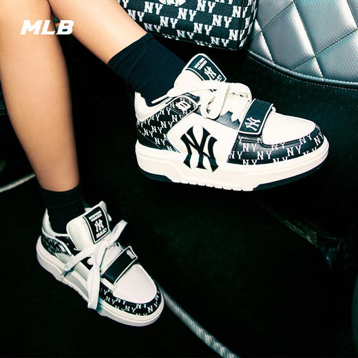 MLB男女情侣休闲板鞋复古老花中帮学长鞋  XAMN 商品图6