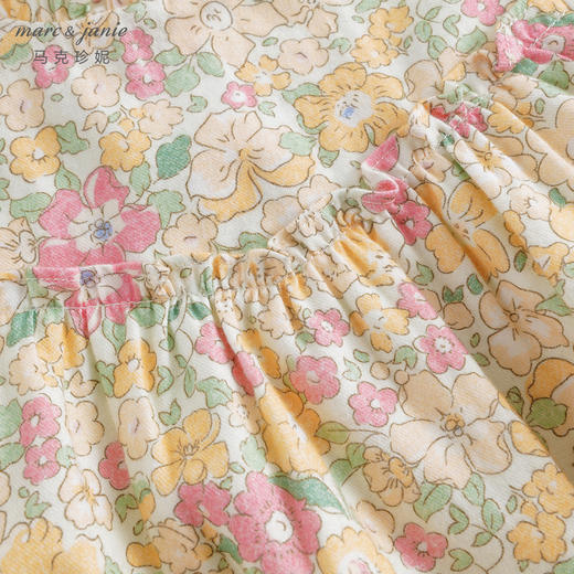 马克珍妮秋装新款 女童秋日花园纯棉连衣裙 儿童裙子231786 商品图3