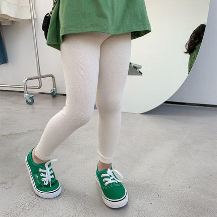 【捡漏价39.9元/2件】新款儿童打底裤，弹力十足，贴身修身，韩版设计时尚洋气。采用纯色坑条元素，让你的女童宝宝穿着时尚有型，小脚设计更体现女童的可爱与灵动。春季必备款式！-li-SH 商品图5