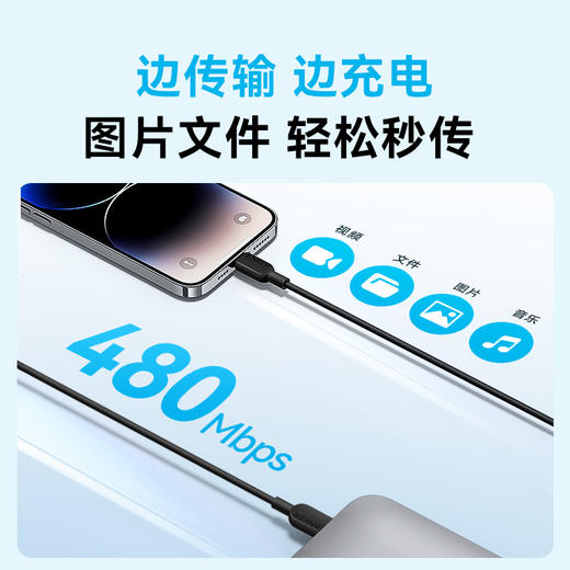 【热销】Anker安克快充PD数据线typec适用于苹果mfi认证充电线适配iPhone14手机线C口转lightning快充线 A81A1/2 商品图2