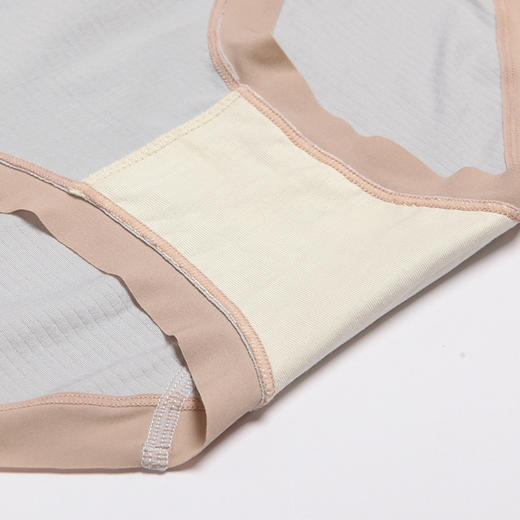 都市丽人基础系列无缝面料一体美臀平角女士内裤新年本命年红品中腰平角裤LK35M5 商品图7