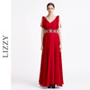 LIZZY优雅新娘敬酒服显瘦晚礼服时尚钉珠端庄高腰连衣裙5186 商品缩略图0