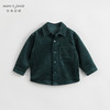 马克珍妮秋装新款 男童柔软灯芯绒翻领衬衫 儿童上衣231806 商品缩略图3