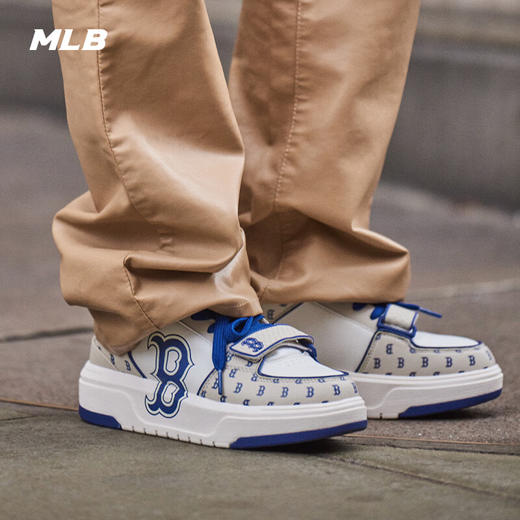 MLB男女情侣休闲板鞋复古老花中帮学长鞋  XAMN 商品图4