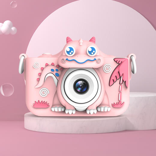 【卡通恐龙高清双摄儿童照相机】小单反摄像玩具 创意智能儿童相机 前后4000W高清像素亲子玩具 商品图3