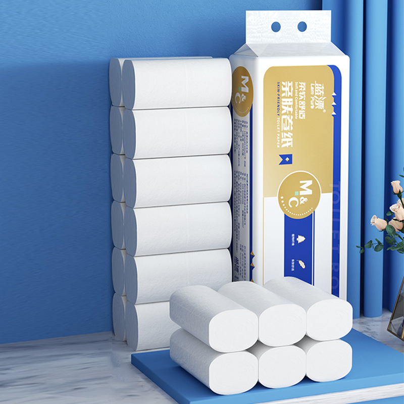 【自营】【自营】蓝漂 竹浆白色12卷/提