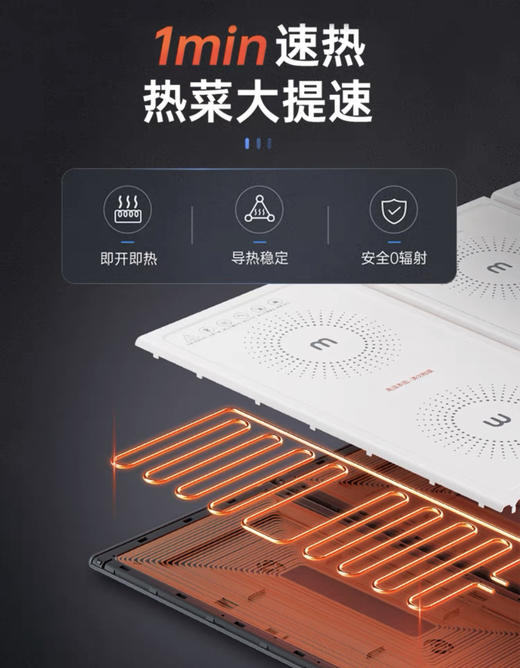 摩飞morphy richards多功能折叠暖菜板MR8300 商品图2