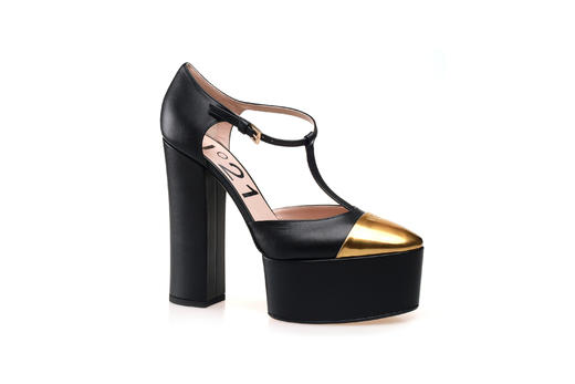 豪麟名鞋奥莱N°21 女鞋玛丽珍鞋牛皮革N16011P黑色  原价8600元 商品图0