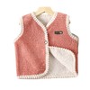 【捡漏价39元/2件】儿童羊羔绒马甲，采用双面加绒设计，温暖舒适，适合中小童穿着。简约纯色，搭配方便，打造百搭时尚风。中小童的休闲必备lish 商品缩略图4